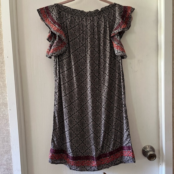 THML Black and Red Geometric Mini Dress - Picture 5 of 8